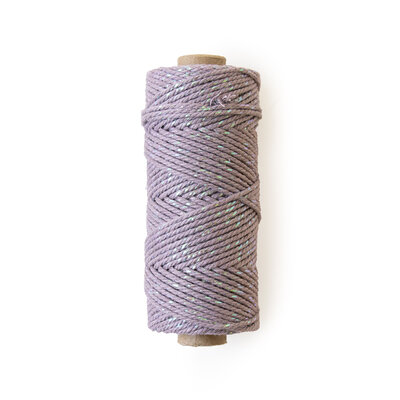 Cotton cord Irisé lavender parelmoer roll