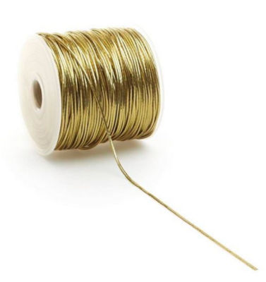 Elastic band Gold 2mm