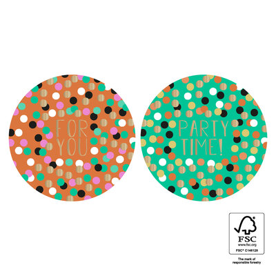Stickers Duo - For You Confetti Gold - Bright