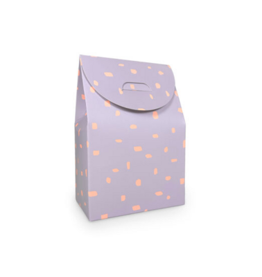 Cadeaudoosje Medium lila/neon