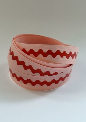 Krullint Waves roze/rood