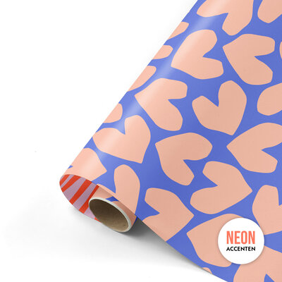 Cadeaupapier XL Solo Hearts – Color Clash