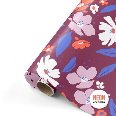 Cadeaupapier Fresh Flowers – Color Clash