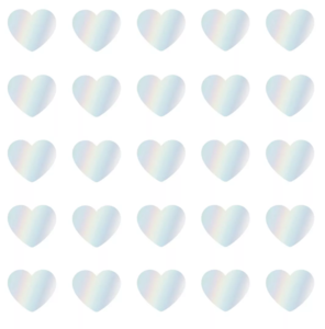 Stickers Mini hearts holografisch
