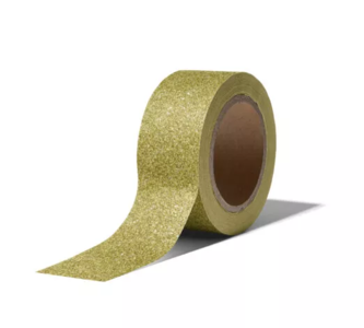 Masking tape Christmas glitter groen
