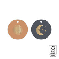 Cadeaulabel Duo Moon - gold