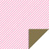 Cadeaupapier Stripe diagonal candy pink - gold_