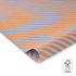 Vloeipapier Stripes - peach / sea blue _